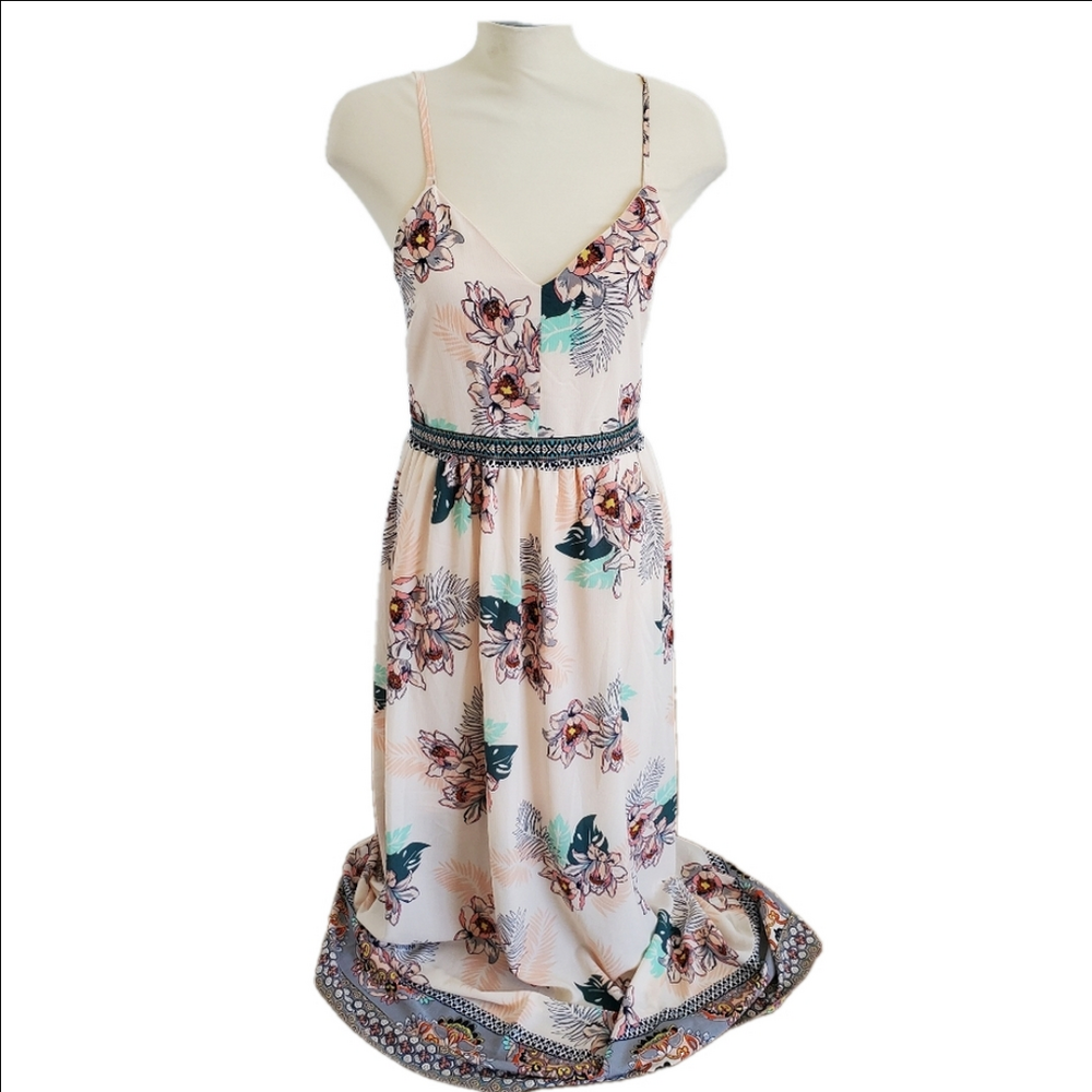Soieblu Floral Maxi Dress Size Large